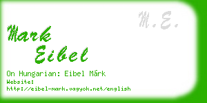 mark eibel business card